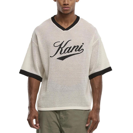 Karl Kani Ανδρική κοντομάνικη μπλούζα Cursive Varsity Crochet Boxy T-Shirt